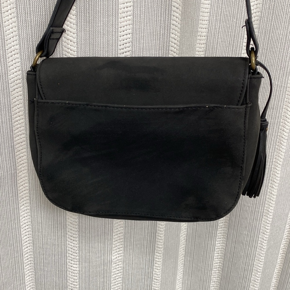 Western Country Style Black w/‎ Bronze Studs Purse Shoulder Bag Adjustable Strap - Picture 6 of 13